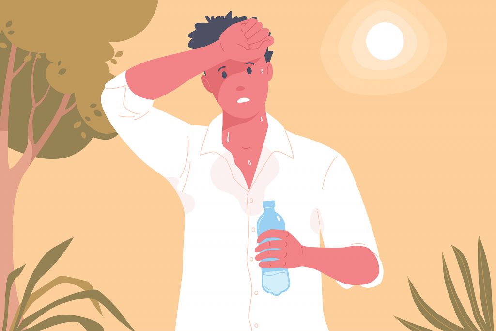 bigstock Man Suffering From Heat A Man 456989523